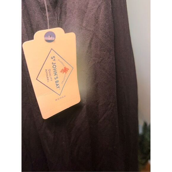 New With Tags Black simple yet elegant Beautiful ST. JOHN’S BAY Black Sheath Tie - Picture 5 of 7